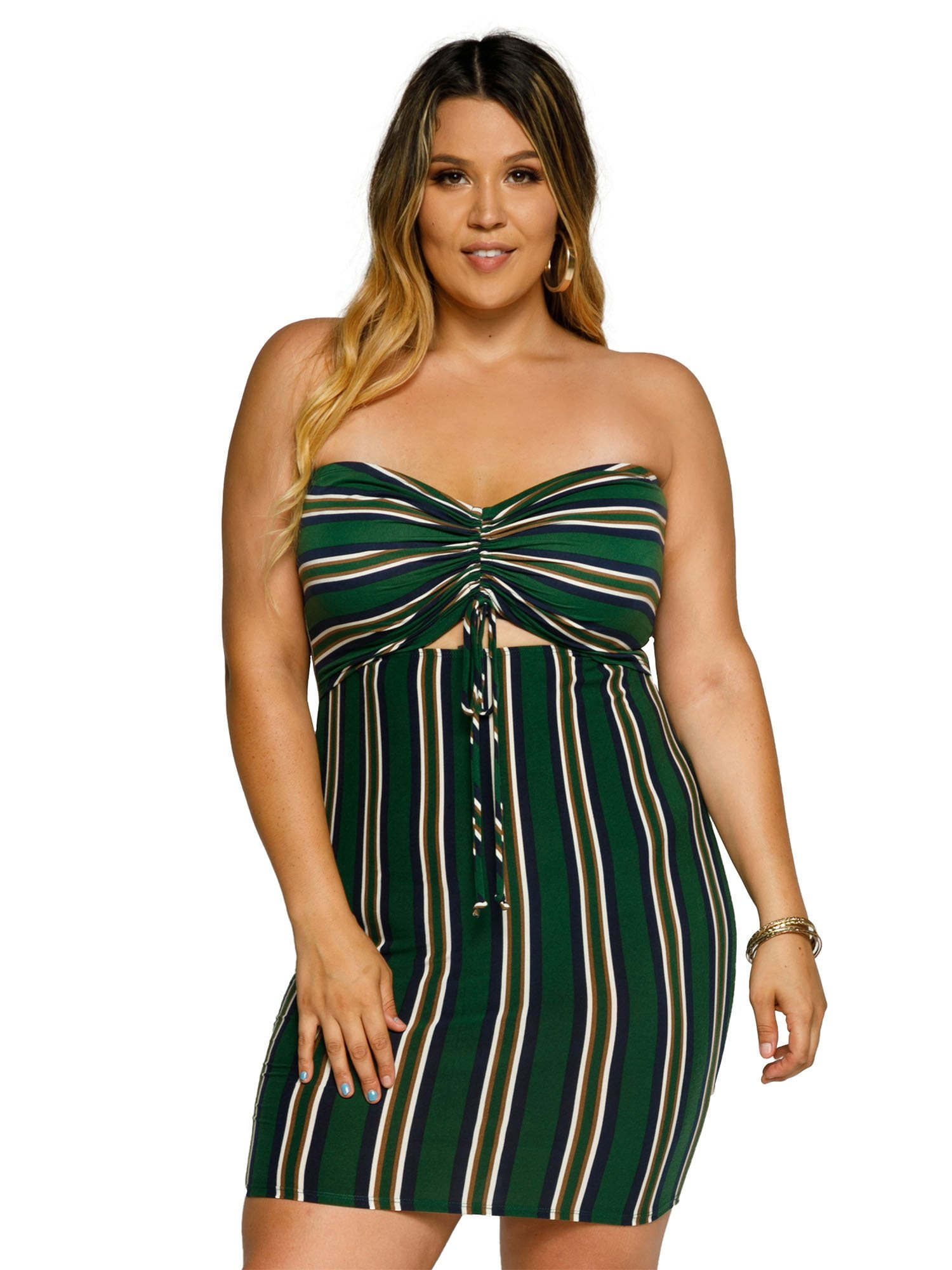 Plus Size Bandeau Dress